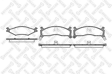 611 002-SX STELLOX Колодки дисковые передние